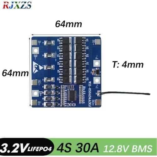 4S 30A LiFePO4 BMS Battery Protection Board PCM for Electronic Toys Electric Cars