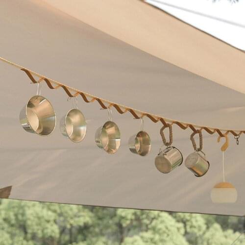 5.3m Outdoor Storage Lanyard Durable Camping Tent Top Lanyard Long Bundled Rope Tent Rope Accessories