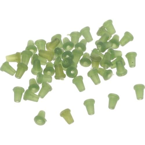 50pcs Rubber Fishing Hook Stoppers Fishing Bait Stop Beads Baits Holder Fishing Tools for Fishing Lovers