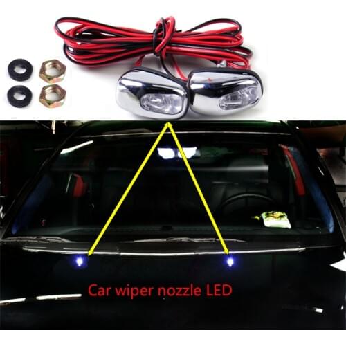 Car Warning LED Light Wiper Nozzle Spout Washer For Opel Astra H J G Insignia Mokka Corsa D Vectra C Zafira Meriva Infiniti