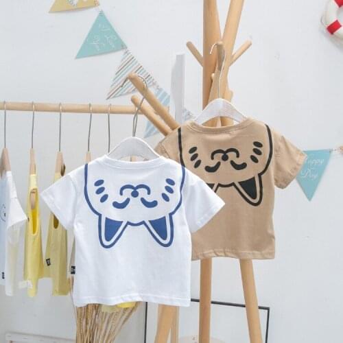 Baby Kids Clothing T-shirts Cartoon Printed Short Sleeve Tops for Boy Kids Clothing Summer Toddler Baby Tshirt 1 2 3 4 5 6 Years