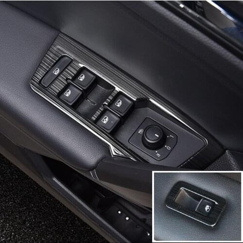 For Volkswagen VW Tiguan L 2017-2020 Interior Door Armrest Trim Window Lifter Button Switch Cover Accessories