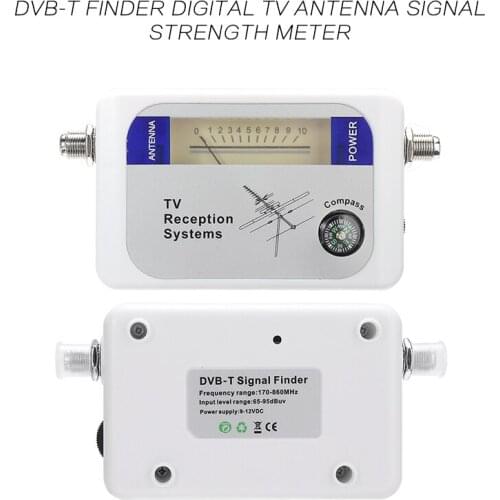 DVB-T Digital Signal Finder TV Receiver with Compass Pointer Mini Digital Aerial Terrestrial TV Antenna Signal Strength Meter