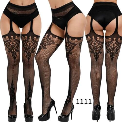 New Arrival Solid Stockings Women Sexy Thigh High Fishnet Nylon Long Socks Sex Belt Standard Over Knee Socks Sexy Lingerie W021
