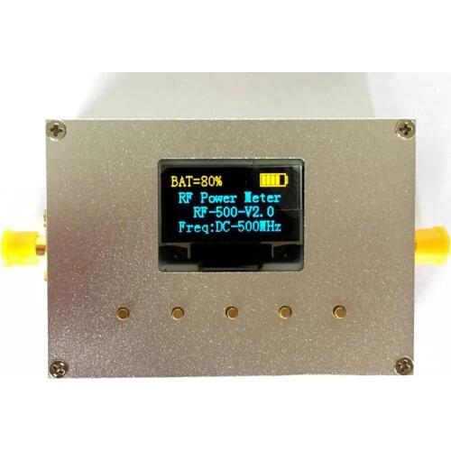 New 10GHz 100KHz-10000MHz OLED RF Power Meter -60~0dBm Sofware RF Attenuation Value
