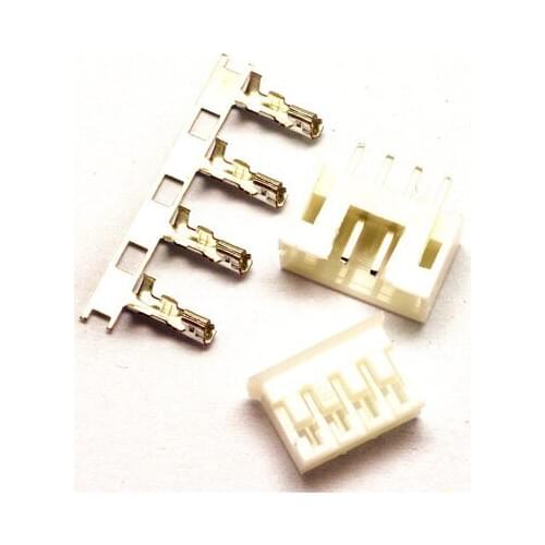 PH2.0 connector 2.0MM connector: plug + straight needle + terminal 4P 100 sets