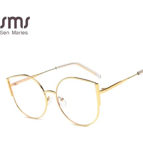 Fashion Cat Eye Glasses Frames Women Trending Styles Brand Optical Computer Glasses Oculos De Grau Feminino Armacao UV400