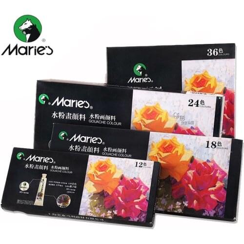 Maries Gouache Paint Set DIY Watercolor Paint For Fabric Wall Stone Water Color Art Painting Drawing Art Supplies