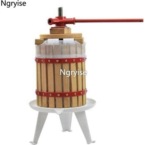 Ngryise-84 For Full Set 6L Wood Material Wine Presser Juicer For Grape Prodgf ProQgf