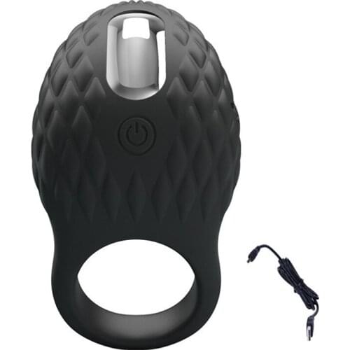 Couple Love Delay Ring Anillo Vibrador 7 Speed Recharged Vibrating Cock Ring Pretty Love Penis Ring Sex Toys For Men Cockrings