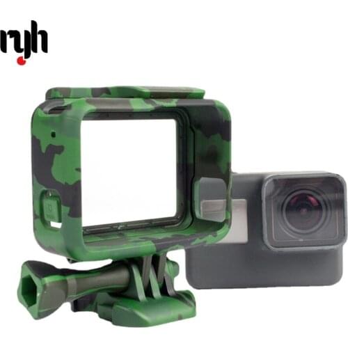 Plastic Protective Housing Case Cover Action Camera Camouflage Protection Border Frame Box for Go Pro Hero 5 Gopro Accessories