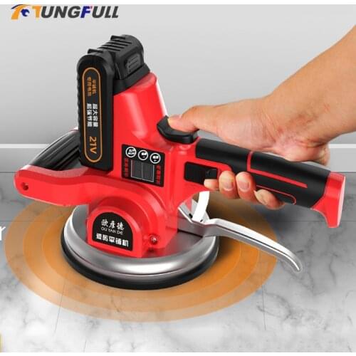 Lithium battery Ceramic Tile Tiler Tiling MachineVibrator High Efficiency Portable Digital Display Tiling Tools Vibration