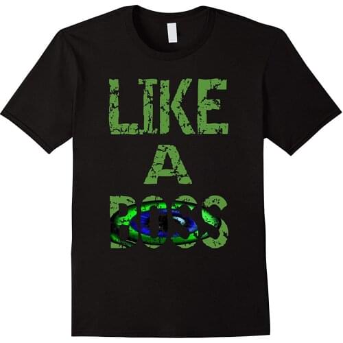 Feel Like A Boss. Individualization Graphic Letter Printed T-Shirt. Summer Cotton O-Neck Short Sleeve Mens T Shirt New S-3XL