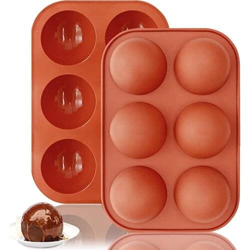Semi Sphere Silicone Baking Mold for Baking 3D Bakeware Chocolate Half Ball Sphere Mold Cupcake Pan Cake DIY Muffin Kitchen Tool