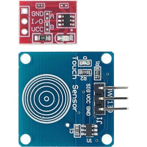 10PCS TTP223 Touch Key Switch Module Touching Button Self-Locking/No-Locking Capacitive Switches Single Channel Reconstruction