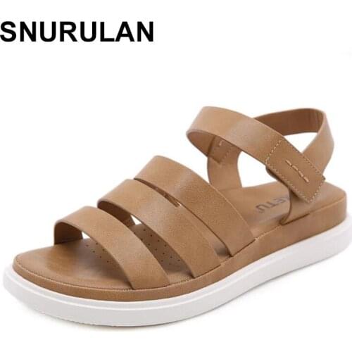 SNURULANSimplicity Platform Womens Sandals 2021 Summer Fashion Female Wedges Beach Shoes Comfortable Sandalias Mujer Large Size