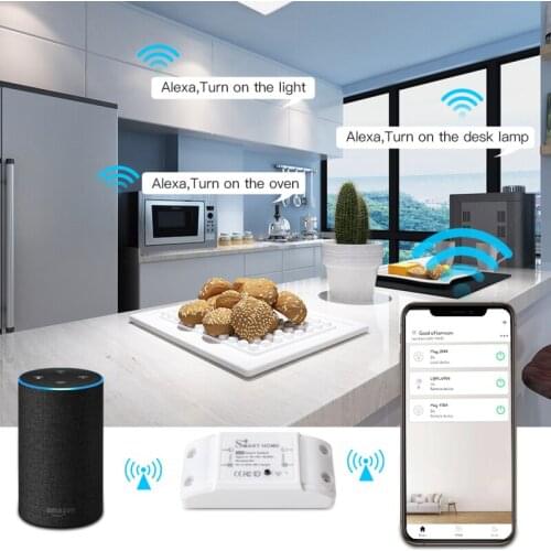 90-250V Wifi Smart Light Switch Moudle 10A Voice Control Work With HomeKit Alexa Google Assistant Mini Universal Breaker Timer