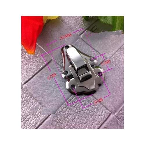A01 Stainless steel lock box bags hasp gift box buckle lock box double lock DIY