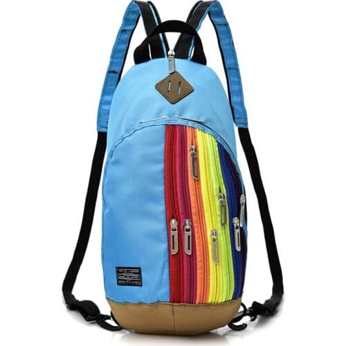 Women Backpack Fashion Rainbow Messenger Chest Bag Trendy Travel Bag Children Backpack Parent-child Dual-use Girl Bag Ladies Bag