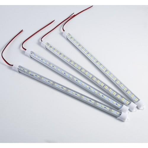 1pc 12V 24V LED Car Interior Light Bar single double row Light Tube Strip Light with Switch for RV Camper Boat Truck Caravan
