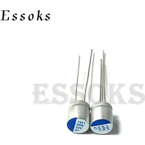 10pcs 50V 47uF 6X7 8X8 mm Super Low ESR 50V47uF For Motherboard Solid Capacitor Capacitors