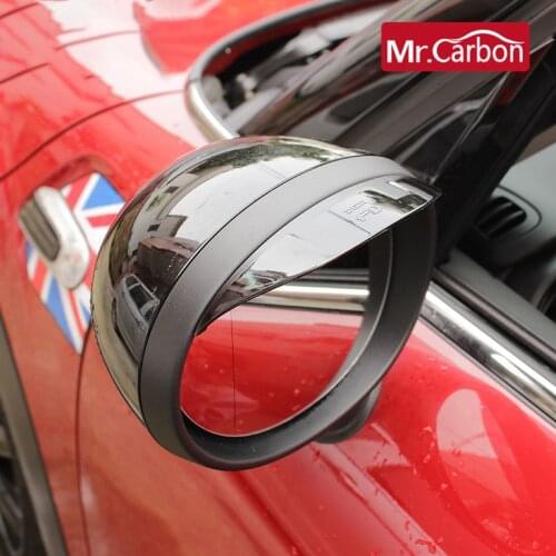 2 pcs Car rearview mirror rain eyebrow sun visor rain cover For BMW MINI ONE COOPERS F54 F55 F56 F60 R55 R56 R60R61 car styling