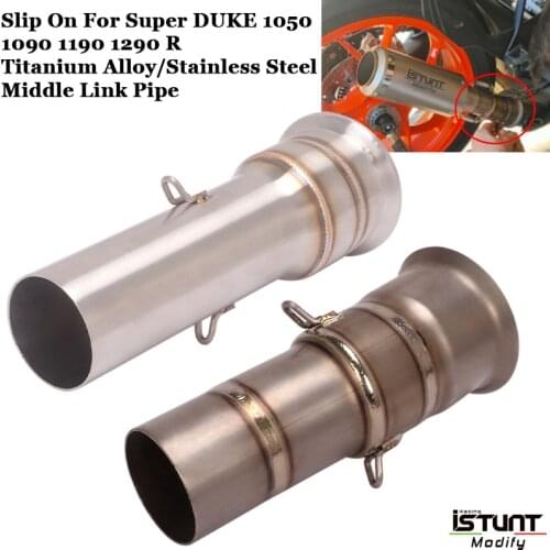 2013 2014 2015 2016 Motorcycle Escape Exhaust For KTM Super DUKE 1050 1090 1190 1290 R Modified 51mm interface Middle Link Pipe
