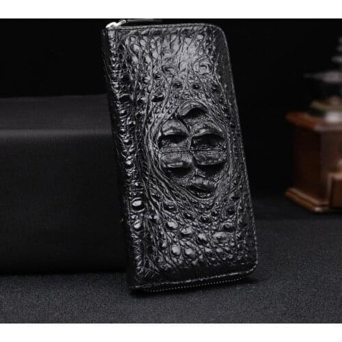2021 Fashionable Long Wallet For Man Exquisite Genuine Leather Purse Male Purses Card Hold Money Bag