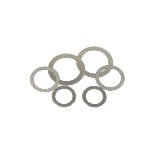 30pcs M2 ultra-thin flat washers gaskets stainless steel washer gasket 5mm-7mm outer diameter 1.2-2mm thickness
