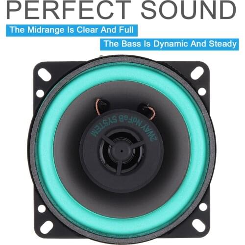 4 Inch 100W Universal Car HiFi Coaxial Speaker Vehicle Door Auto Audio Music Stereo Full Range Frequency Loudspeaker