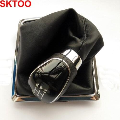 5 Speed Gear Shift Knob Stick Lever Gaitor Gaiter Boot Cover For Ford/Focus 2009-2015 less 2.0L