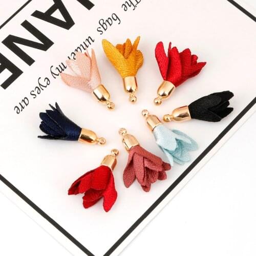 Optional 8 Styles Mixed Color Charm Flower Tassel Hanging Accessories For Earring/Key Ring/Phone/Curtain/Grament Decoration
