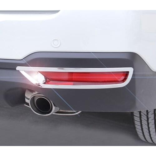 ABS Chrome For Subaru Forester 2014 2015 2016 2017 Car Rear Fog Light Lamp Bumper Cover Trim auto accessories styling