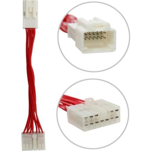 AUX Cable 6+6 pin change to 5+7 pin Connector Converter for Toyota AUX Adapter
