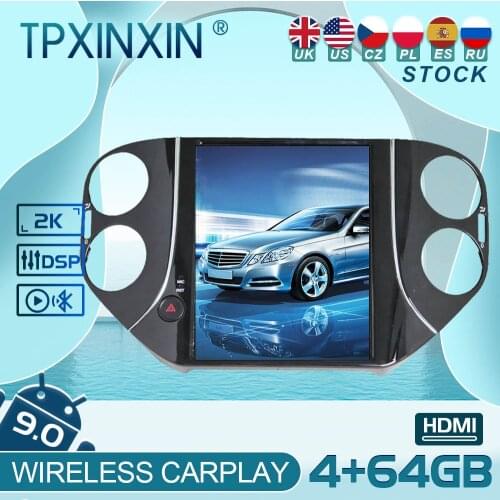 For VW Volkswagen Tiguan 2010 2011-2016 Android 9 Carplay Radio Player Car GPS Navigation Head Unit Car stereo BT WIFI