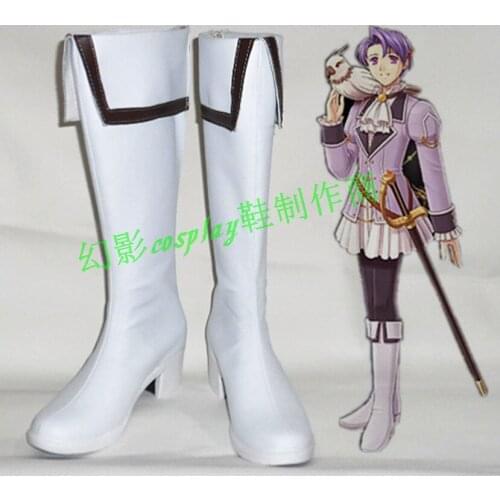 The Legend of Heroes Klose Rinz White Long Cosplay Shoes Boots H016