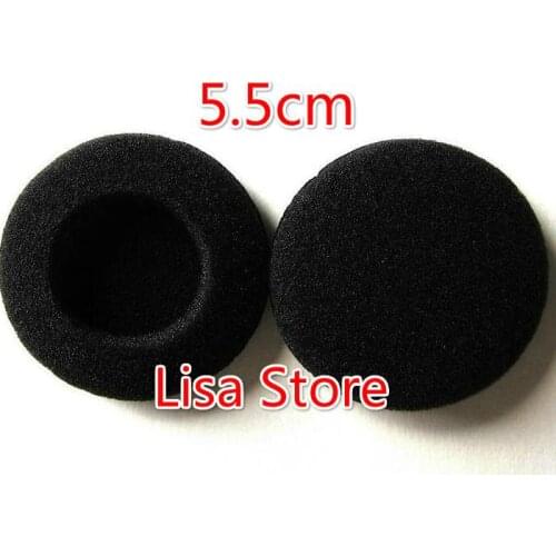 Free 500pcs/250pairs 5.5CM Soft Foam Earbud Headphone Headset Ear Pads Replacement Sponge Covers Tips For Earphone MP3 MP4 H006