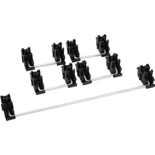 Plate mounted Black Cherry Stabilizers 7u 6.25u 2u 6u For Mechanical Keyboard Modifier Keys