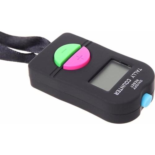 Digital Hand Tally Counter Electronic Add or Subtract Manual Clicker for Ball Sports Swimming Running Personnel Counting