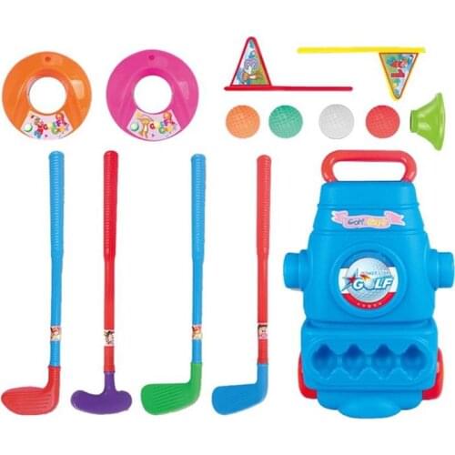 Kids Golf Training Trainer Clubs Set Early Educational For Outdoor Sports Fitness Exercise Toys Parent-Child Interactive Games