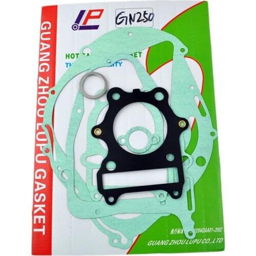 For Suzuki GN250 Motorcycle Gasket Kit Rebuild Engine Cylinder Crankcase Clutch Cover Exhaust Pipe Set
