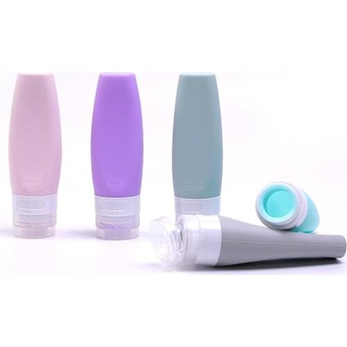 1pcs Travel Cosmetics Bottles Silica Gel Mini Empty Container Skincare Shower Gel Shampoo Jars Tools Portable Extrusion Bottling