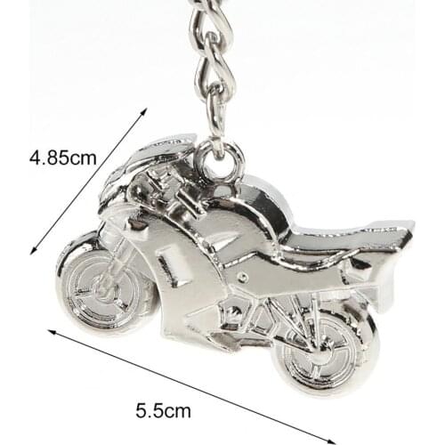 80% Hot Sale Men Keyring Exquistie Decorative Zinc Alloy Cool Motorcycle Pendant Keychain for Party