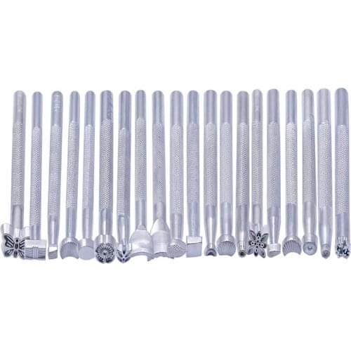 LMDZ 1Pcs Metal Leather Working Saddle Making Tools Leather Craft Carving Stamping Solid Metal Printing Tool