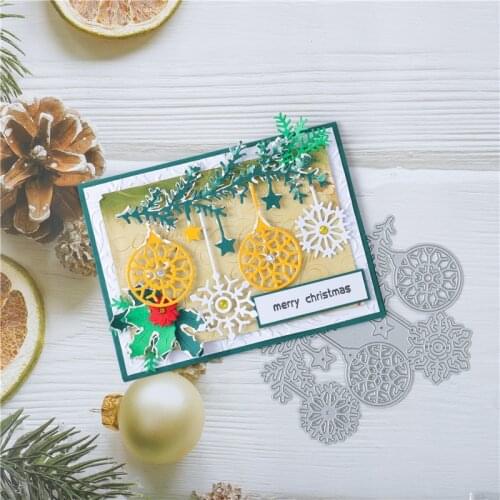 YaMinSanNiO Christmas Snowflake Metal Cutting Dies Creative Scrapbook Card Making Embossing Die Cut Template Diy Handmake New
