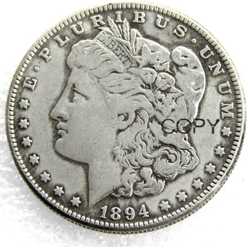 US Coins 1894 P/S/O Morgan Dollar copy Coins Silver Plated