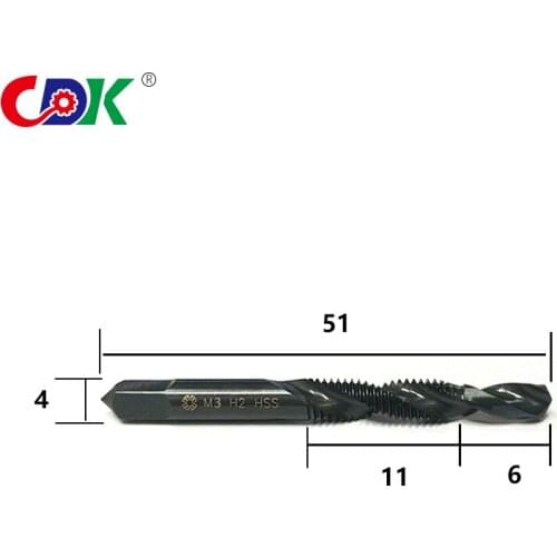 One pcs M3 Screw Right Thread Plug Taps Machine Screw Tap Drill Tools Combination
