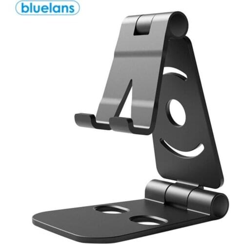 New Portable Folding Metal Universal Mobile Phone Desktop Stand Safe Non-Toxic Non-Slip Mobile Phone Video Viewing Hold Stand