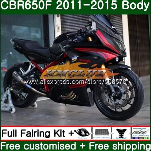 CBR-650F For HONDA CBR 650F 650 F 2011 2012 2013 2014 2015 Hot red blk 130CL.2 CBR650 F CBR-650 CBR650F 11 12 13 14 15 Fairing