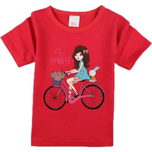 NW021-003 New boys girls Summer T-shirt,children lover girls t shirt kids cotton clothes short sleeve